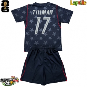 Yhdysvallat Malik Tillman #17 Vieraspaita Lapsille MM-kisat 2026 Lyhythihainen (+ shortsit)